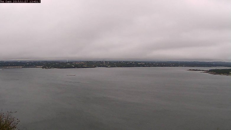 Lake Travis webcam, November 27, 2015 12:45 PM CT