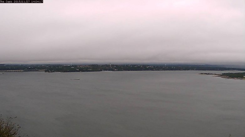 Lake Travis webcam, November 27, 2015 1:10 PM CT