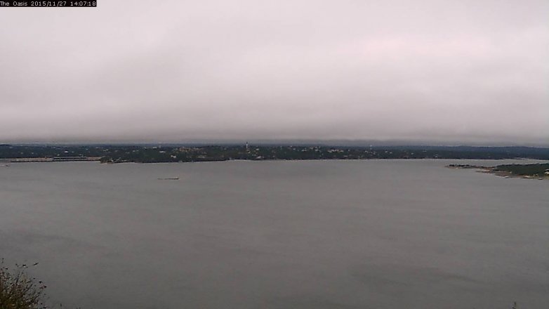 Lake Travis webcam, November 27, 2015 1:15 PM CT