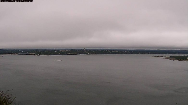 Lake Travis webcam, November 27, 2015 1:20 PM CT