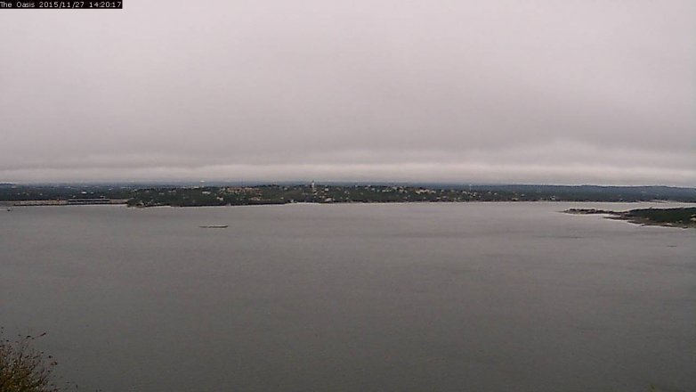 Lake Travis webcam, November 27, 2015 1:25 PM CT