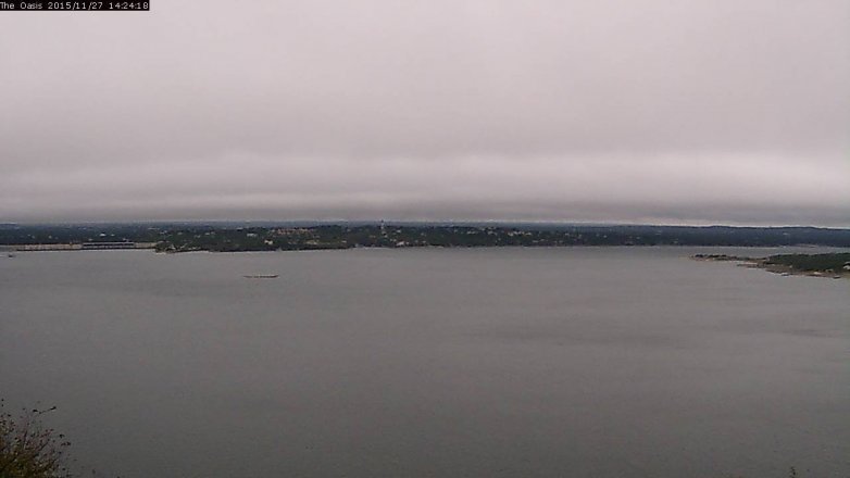 Lake Travis webcam, November 27, 2015 1:30 PM CT