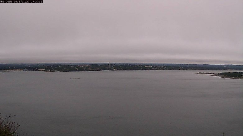 Lake Travis webcam, November 27, 2015 1:35 PM CT