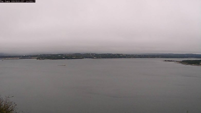 Lake Travis webcam, November 27, 2015 1:45 PM CT