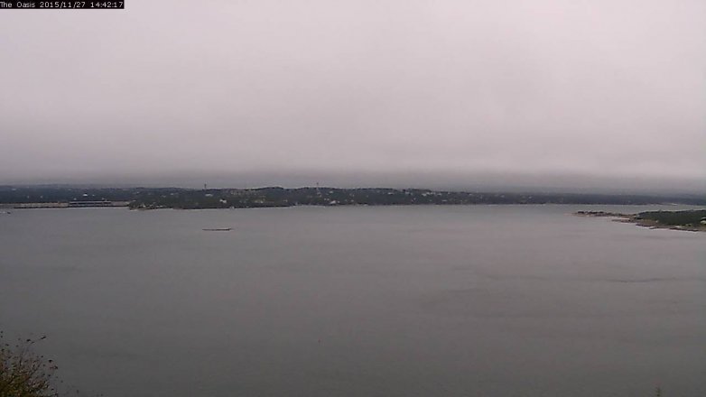 Lake Travis webcam, November 27, 2015 1:50 PM CT