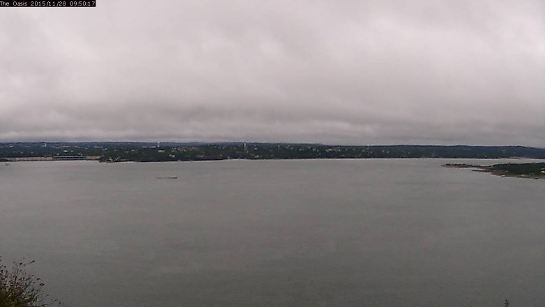 Lake Travis webcam, November 28, 2015 9:00 AM CT