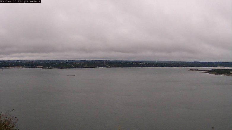 Lake Travis webcam, November 28, 2015 9:35 AM CT