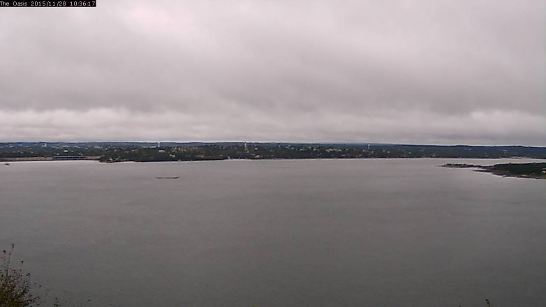 Lake Travis webcam, November 28, 2015 9:45 AM CT