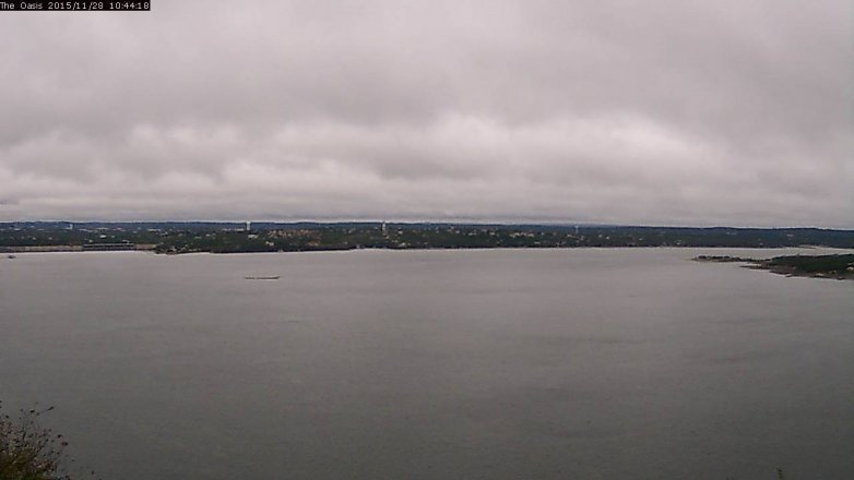 Lake Travis webcam, November 28, 2015 9:50 AM CT