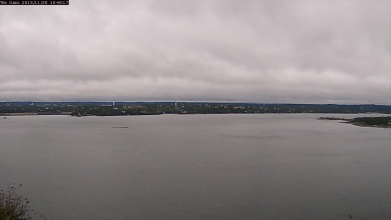 Lake Travis webcam, November 28, 2015 9:55 AM CT