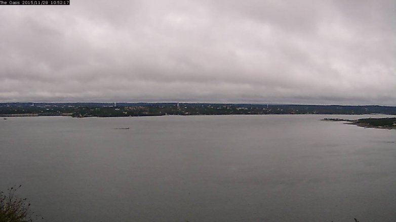 Lake Travis webcam, November 28, 2015 10:00 AM CT