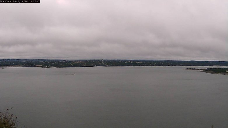 Lake Travis webcam, November 28, 2015 10:05 AM CT