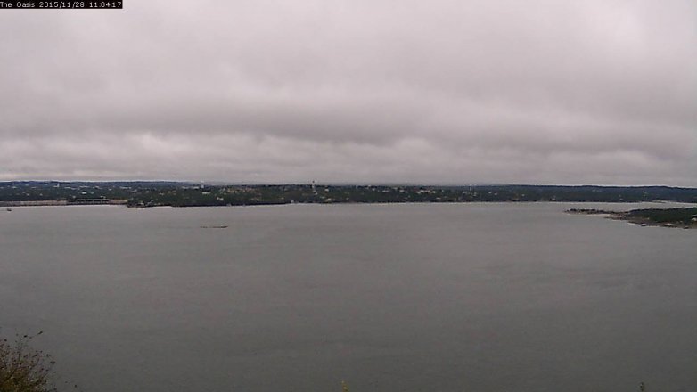 Lake Travis webcam, November 28, 2015 10:10 AM CT