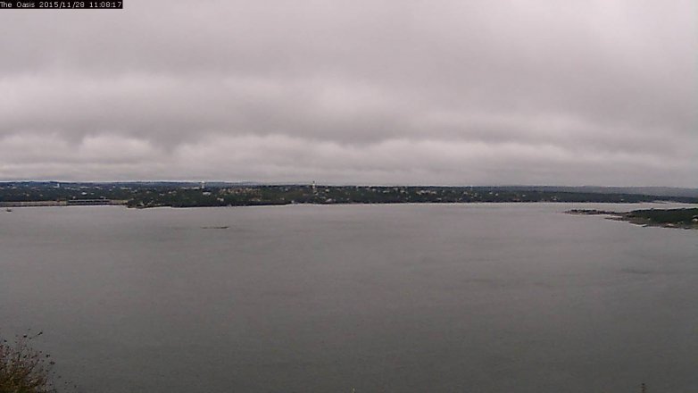 Lake Travis webcam, November 28, 2015 10:15 AM CT