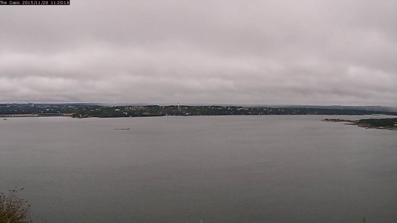 Lake Travis webcam, November 28, 2015 10:30 AM CT