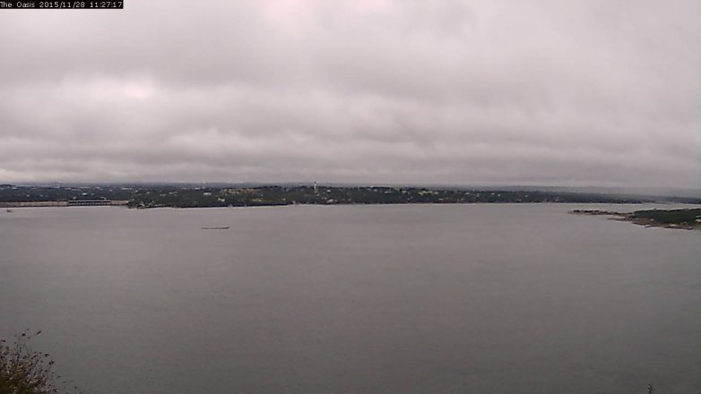 Lake Travis webcam, November 28, 2015 10:35 AM CT