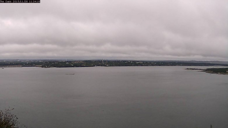 Lake Travis webcam, November 28, 2015 10:40 AM CT