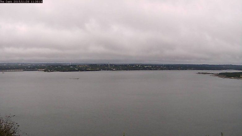 Lake Travis webcam, November 28, 2015 10:45 AM CT