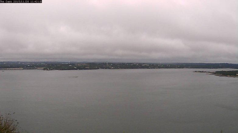 Lake Travis webcam, November 28, 2015 10:50 AM CT