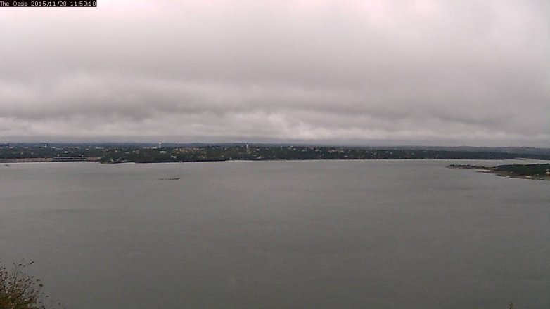 Lake Travis webcam, November 28, 2015 10:55 AM CT