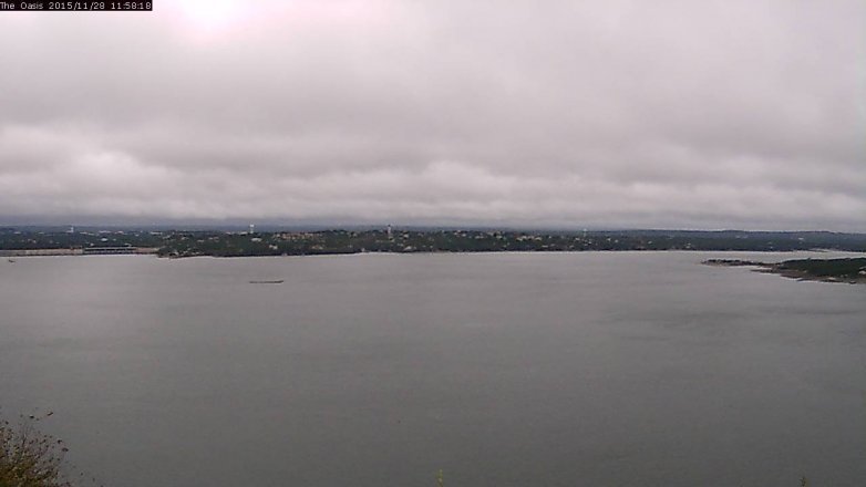 Lake Travis webcam, November 28, 2015 11:05 AM CT