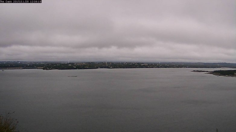 Lake Travis webcam, November 28, 2015 11:15 AM CT