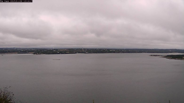 Lake Travis webcam, November 28, 2015 11:20 AM CT