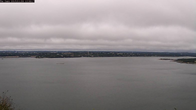 Lake Travis webcam, November 28, 2015 11:45 AM CT