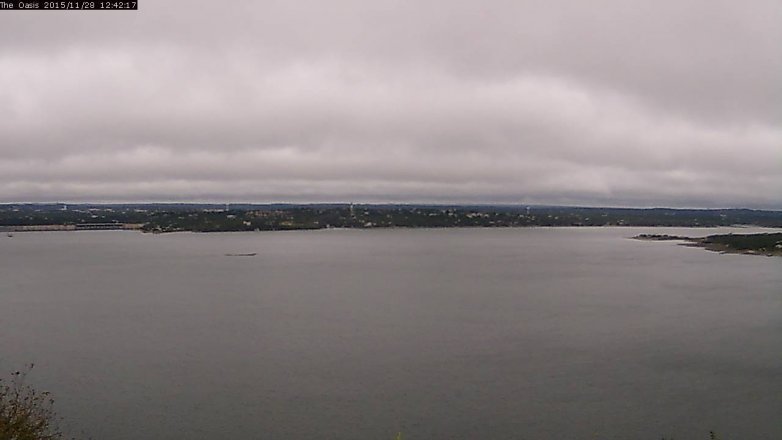 Lake Travis webcam, November 28, 2015 11:50 AM CT