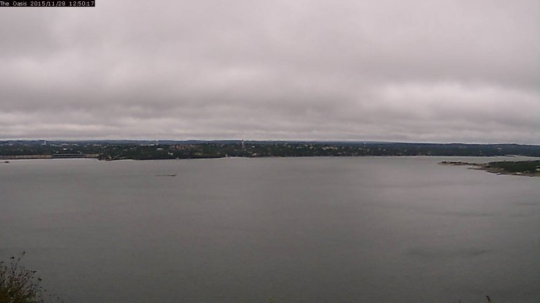 Lake Travis webcam, November 28, 2015 11:55 AM CT