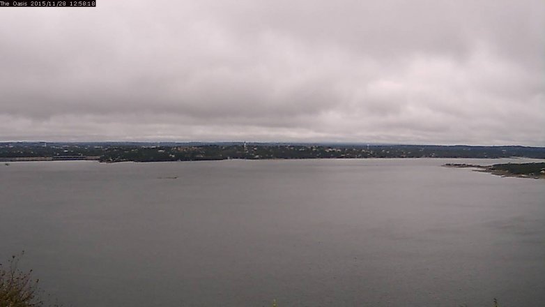 Lake Travis webcam, November 28, 2015 12:05 PM CT