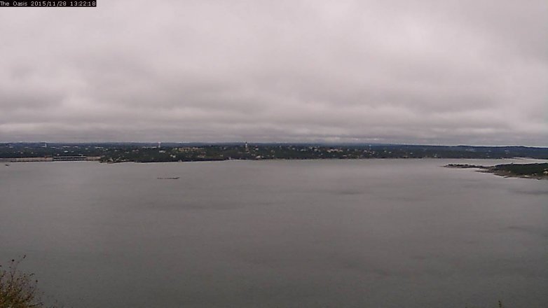 Lake Travis webcam, November 28, 2015 12:30 PM CT