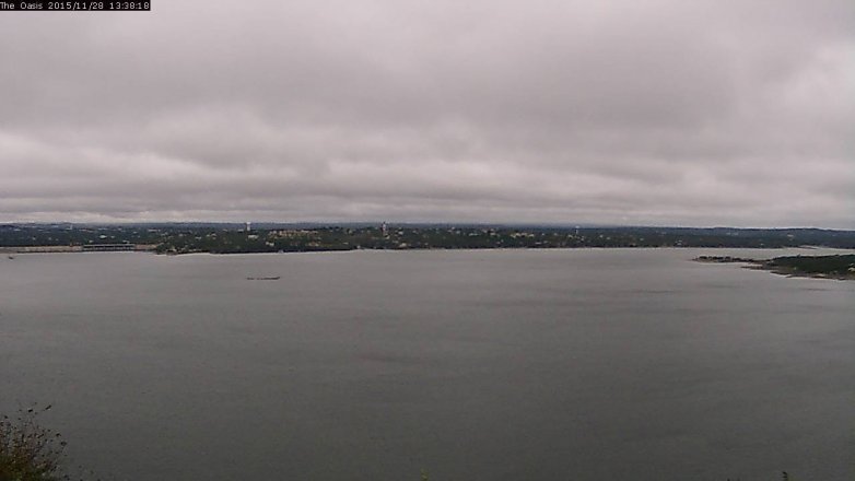 Lake Travis webcam, November 28, 2015 12:45 PM CT