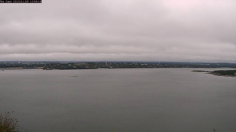 Lake Travis webcam, November 28, 2015 1:05 PM CT
