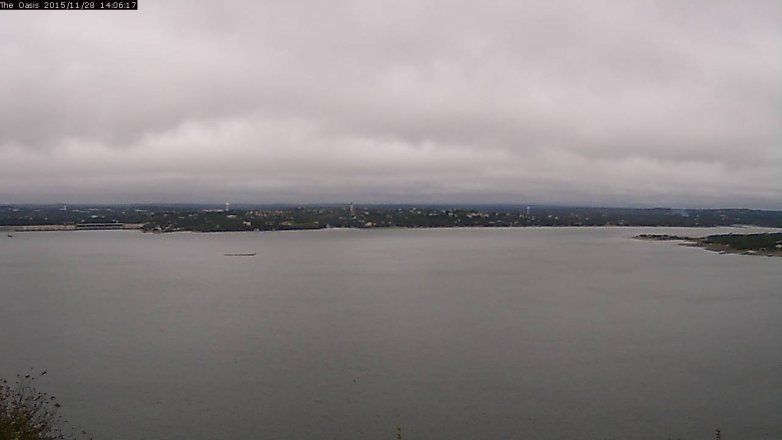 Lake Travis webcam, November 28, 2015 1:10 PM CT