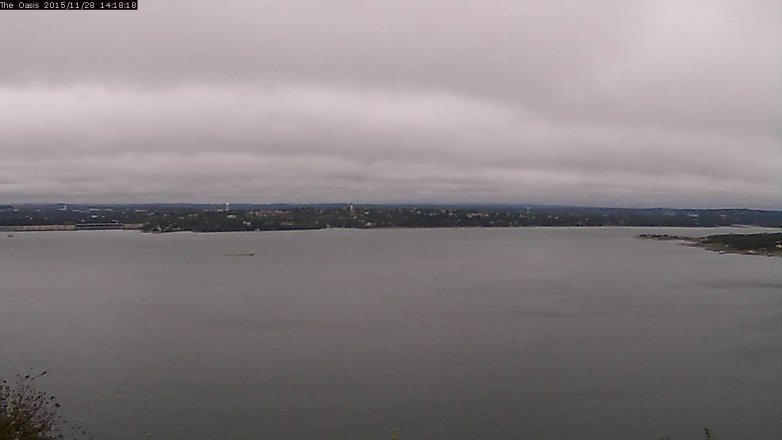 Lake Travis webcam, November 28, 2015 1:25 PM CT