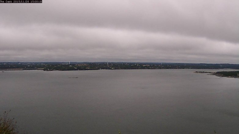 Lake Travis webcam, November 28, 2015 2:05 PM CT