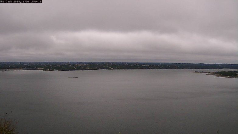 Lake Travis webcam, November 28, 2015 2:10 PM CT