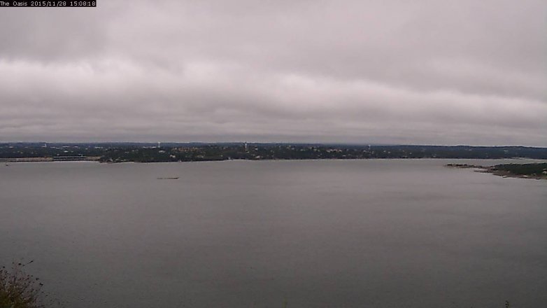 Lake Travis webcam, November 28, 2015 2:15 PM CT