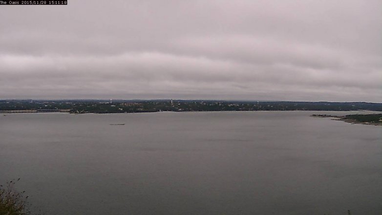 Lake Travis webcam, November 28, 2015 2:20 PM CT