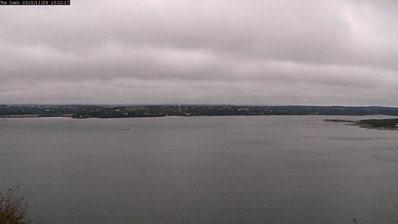Lake Travis webcam, November 28, 2015 2:30 PM CT
