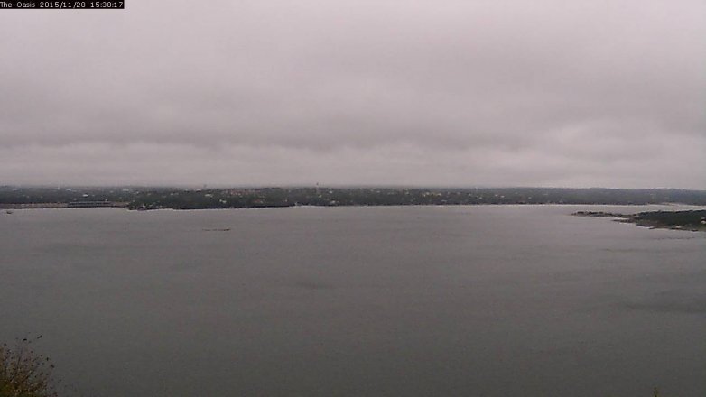 Lake Travis webcam, November 28, 2015 2:45 PM CT