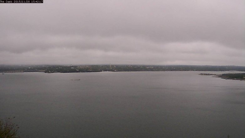 Lake Travis webcam, November 28, 2015 2:50 PM CT