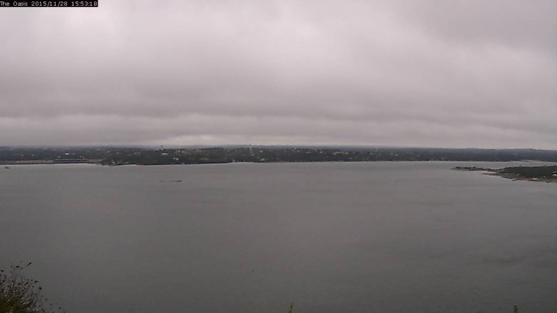 Lake Travis webcam, November 28, 2015 3:00 PM CT