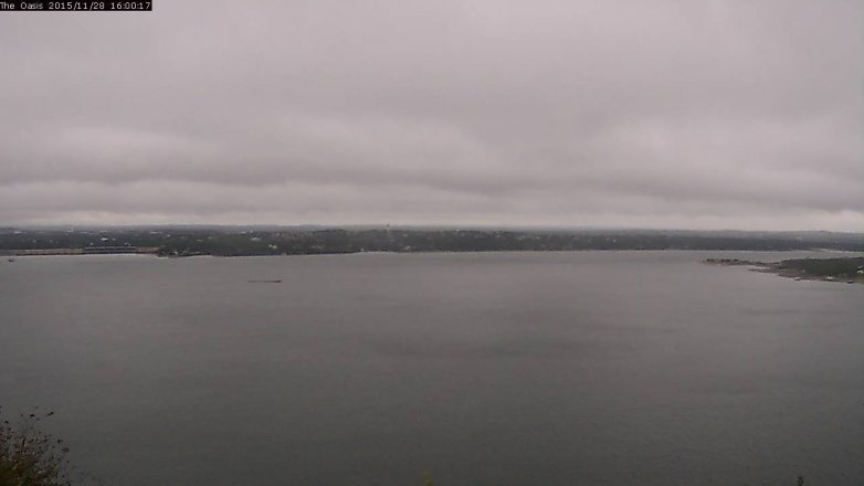 Lake Travis webcam, November 28, 2015 3:05 PM CT
