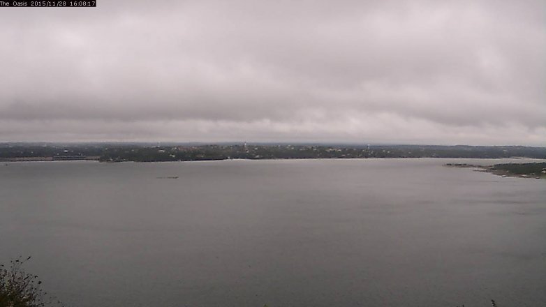 Lake Travis webcam, November 28, 2015 3:15 PM CT