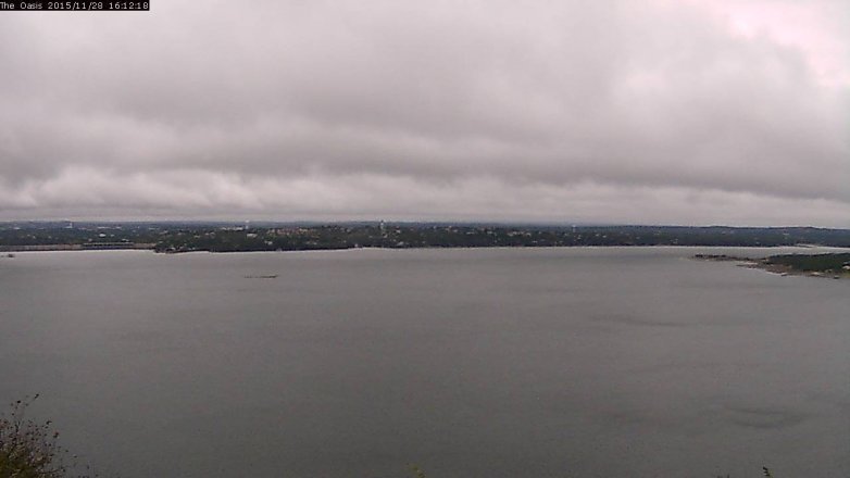 Lake Travis webcam, November 28, 2015 3:20 PM CT