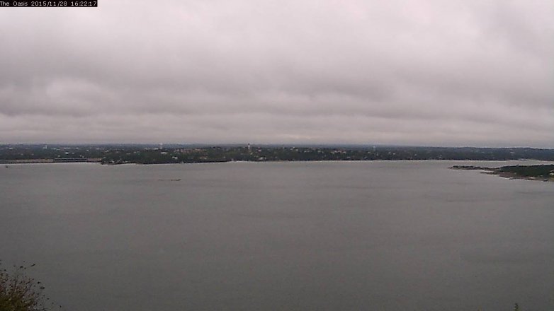 Lake Travis webcam, November 28, 2015 3:30 PM CT