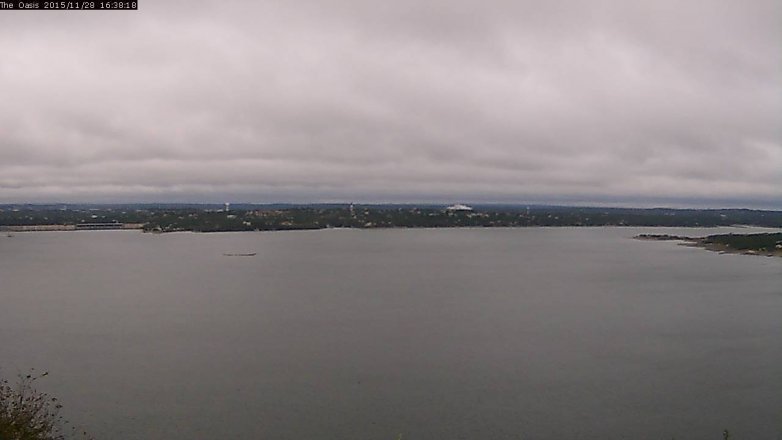 Lake Travis webcam, November 28, 2015 3:45 PM CT