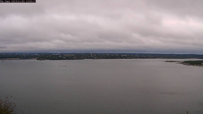 Lake Travis webcam, November 28, 2015 3:55 PM CT